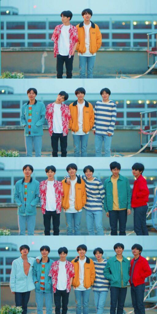 BTS en el video musical de  Euphoria