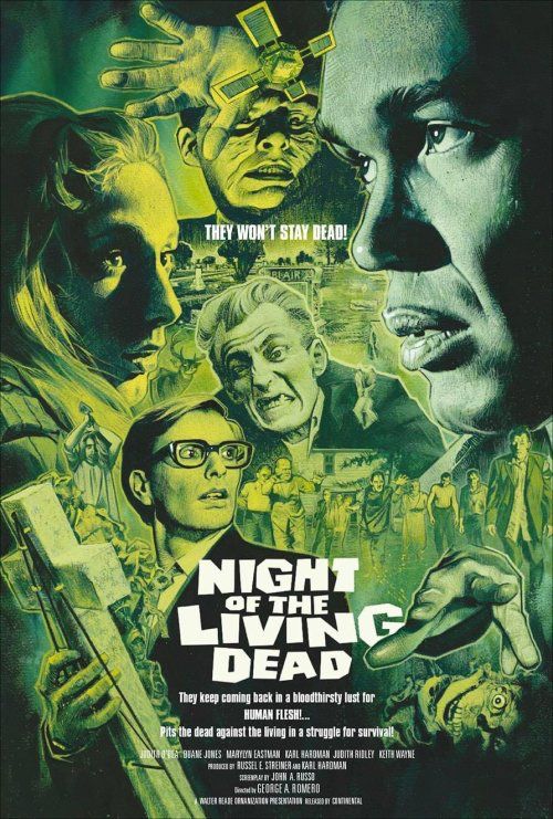 Poster Night of the living dead - Romero 1968